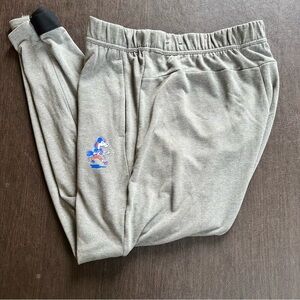 Boise State Nike Gray Dri-FIT Sweatpants with Blue Waistband Detail Size XL